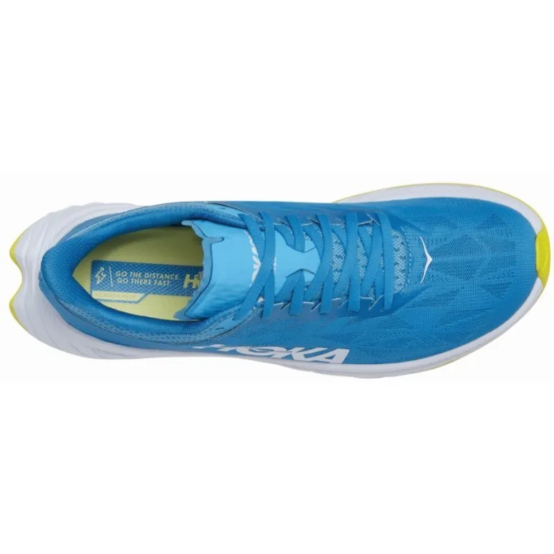 Hoka One One Men's Carbon X 2 Blue/Citrus UK 8.5-4